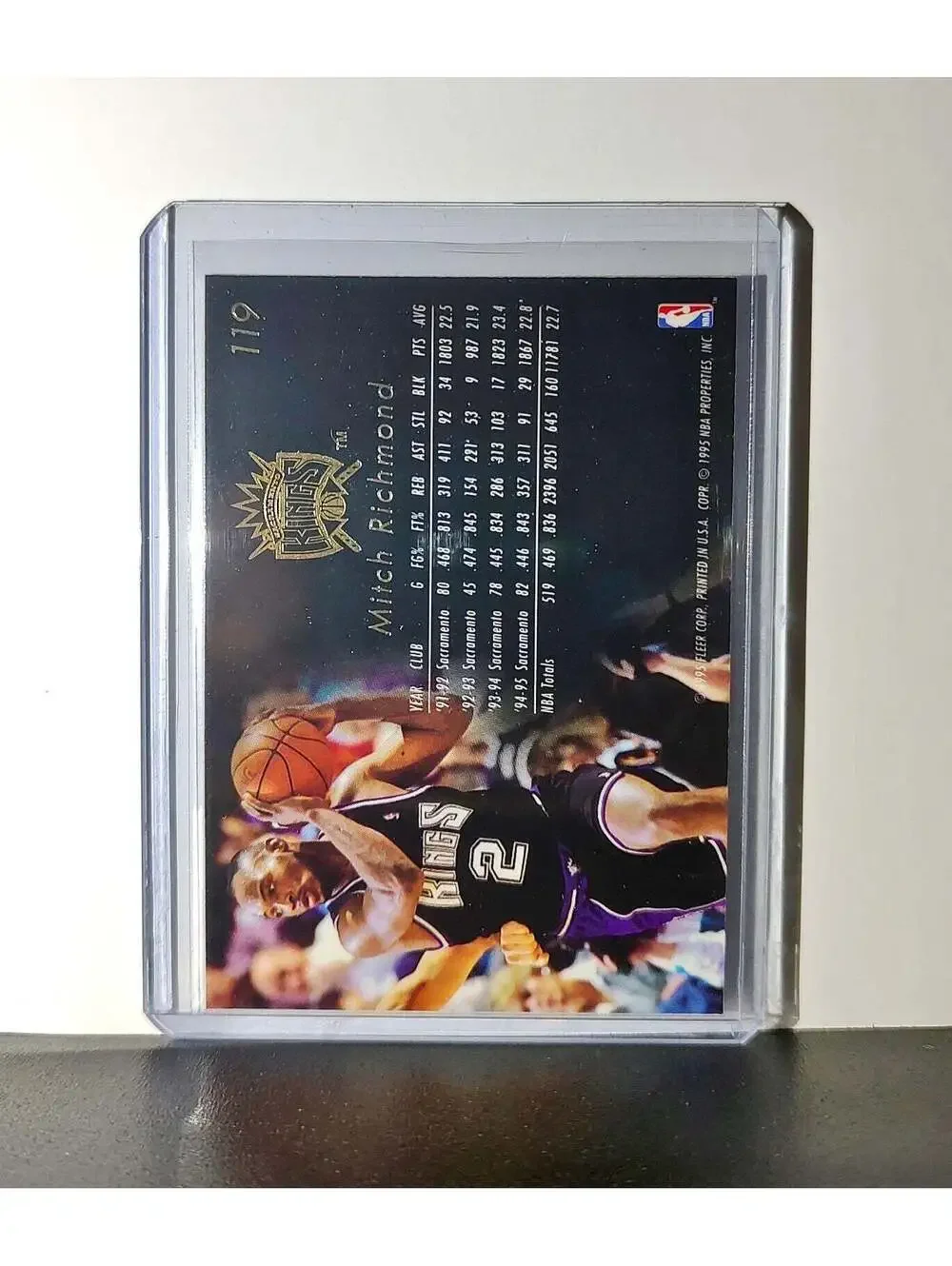 Mitch Richmond 1995-96 Flair NBA #119 Card Sacramento Kings